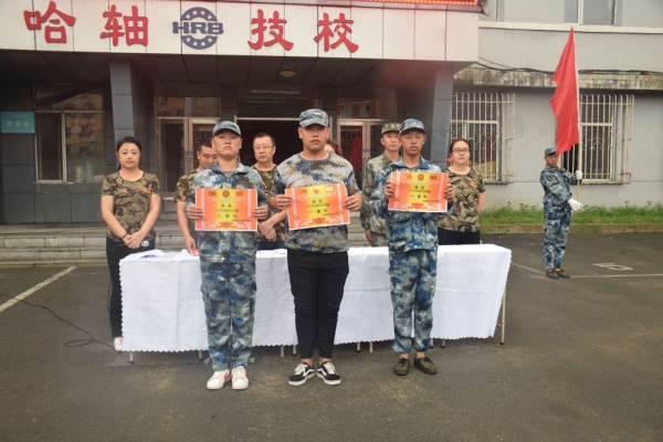 2019哈轴技校新生入学军训演练